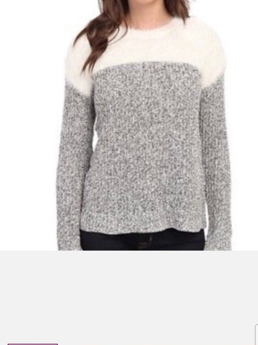 Two By Vince Camuto Eyelash Knit Sweater Size S